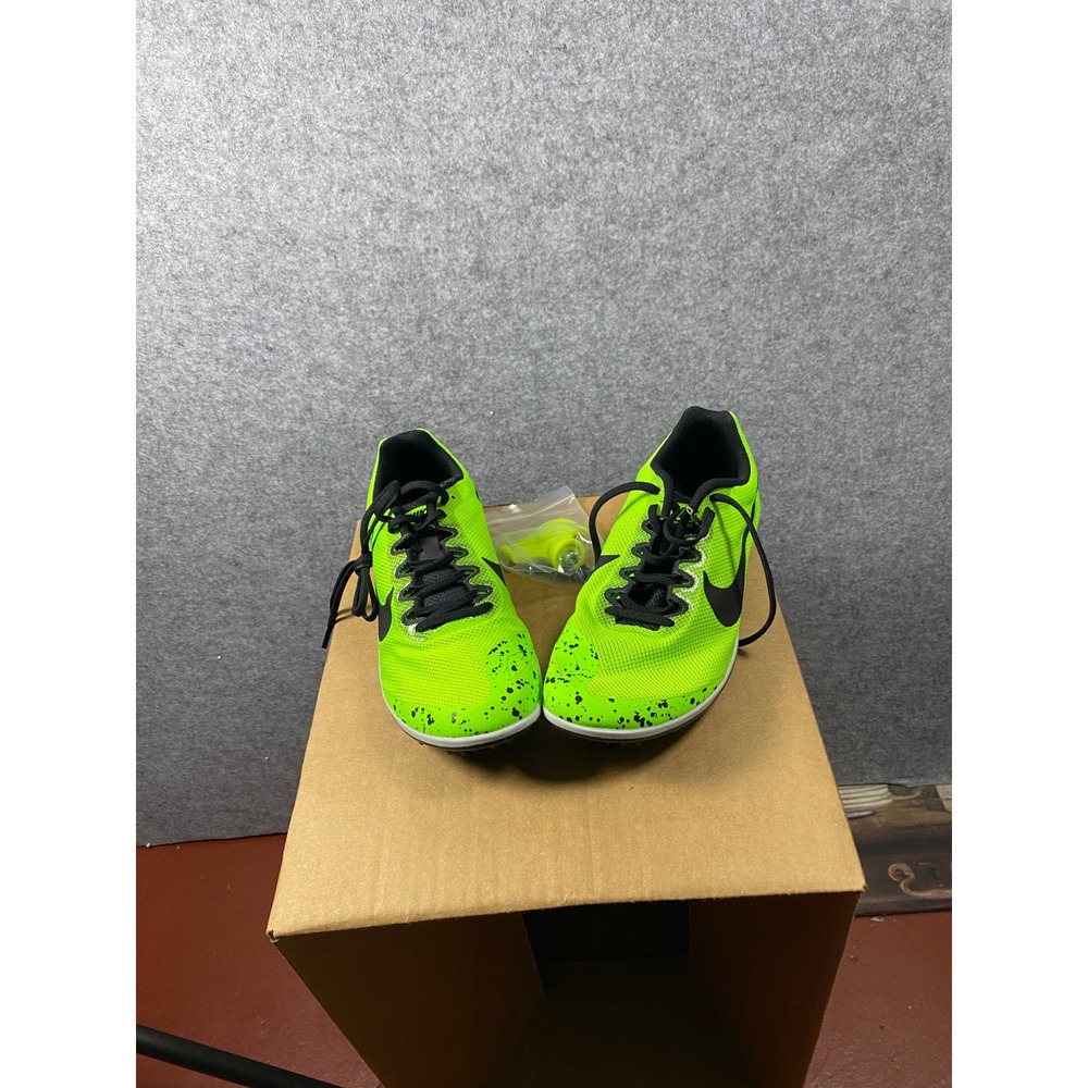 Nike Zoom Rival M 9 Electric Green Black Track Field Spikes 907567-302 Mens 9